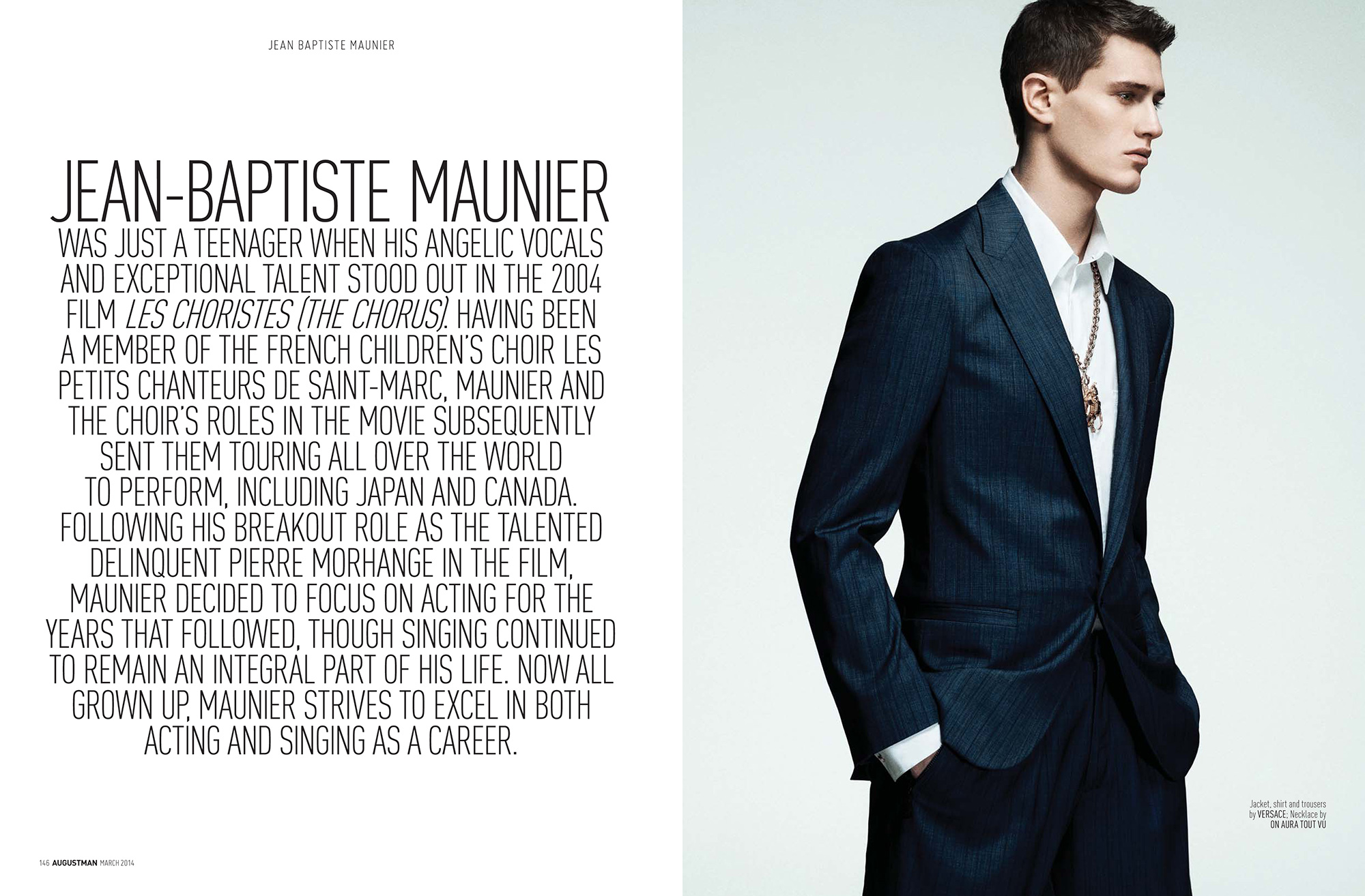 AUGUST MAN Magazine Jean-Baptiste Maunier