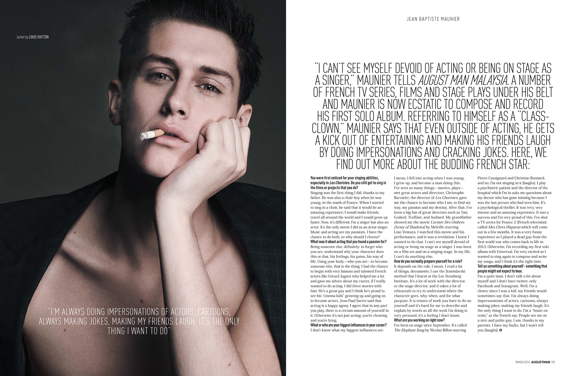 AUGUST MAN Magazine Jean-Baptiste Maunier